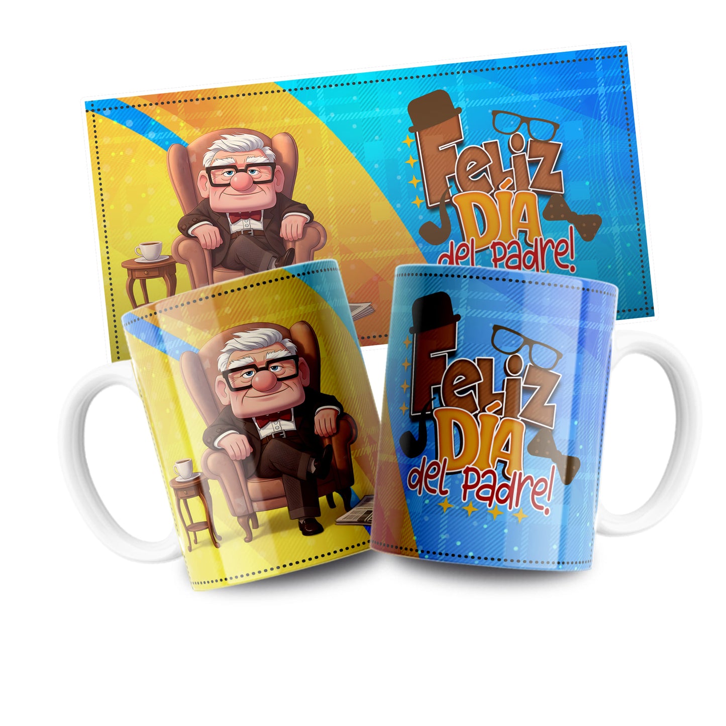 132 Diseños DÍA DEL PADRE -Pack Personajes Famosos y Anime –