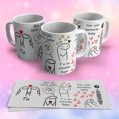 Pack 30  de Canciones Populares con Dibujos Flork para Tazas 11 oz