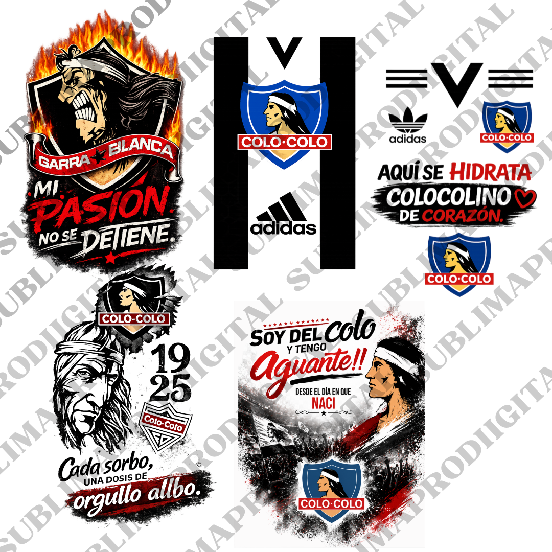 10 Plantillas  COLO COLO  para shoperos y botellas.