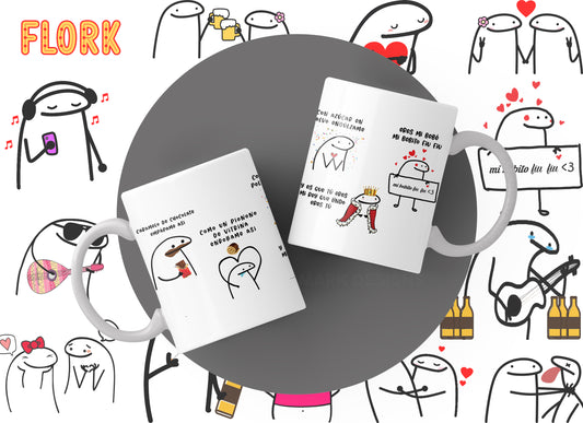 Pack 30  de Canciones Populares con Dibujos Flork para Tazas 11 oz