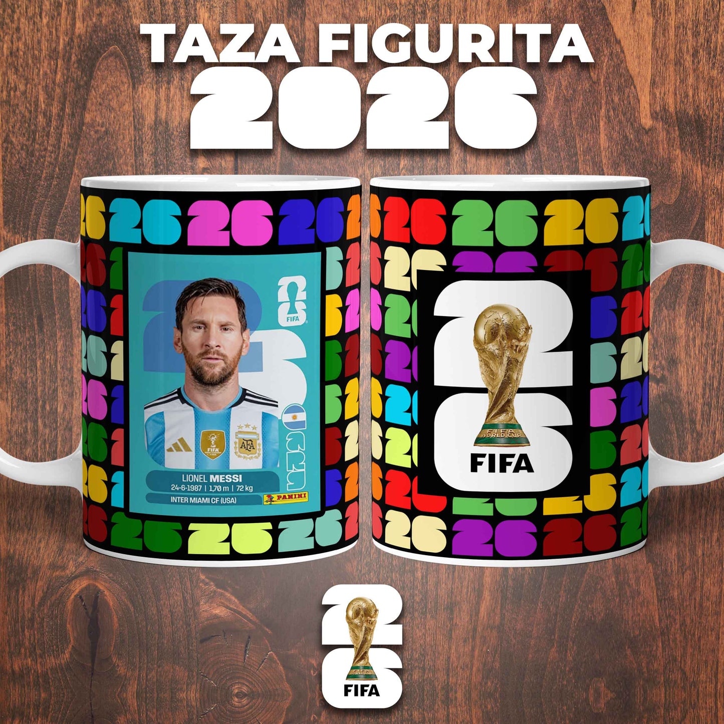 MEGA PACK  MUNDIAL - POLERAS TAZAS Y BOTELLAS