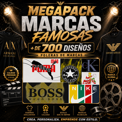 MEGA PACK MARCAS FAMOSAS