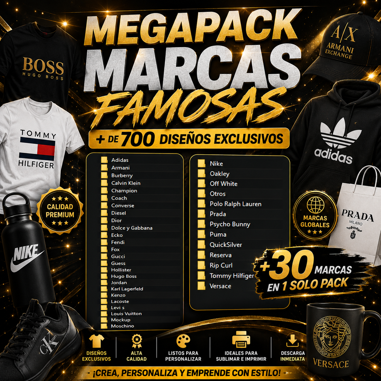 MEGA PACK MARCAS FAMOSAS