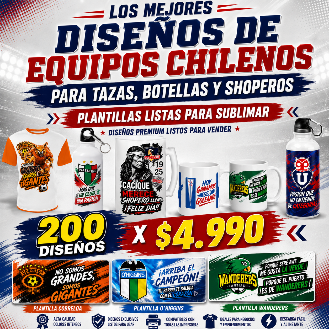 MEGA PACK FÚTBOL CHILENO