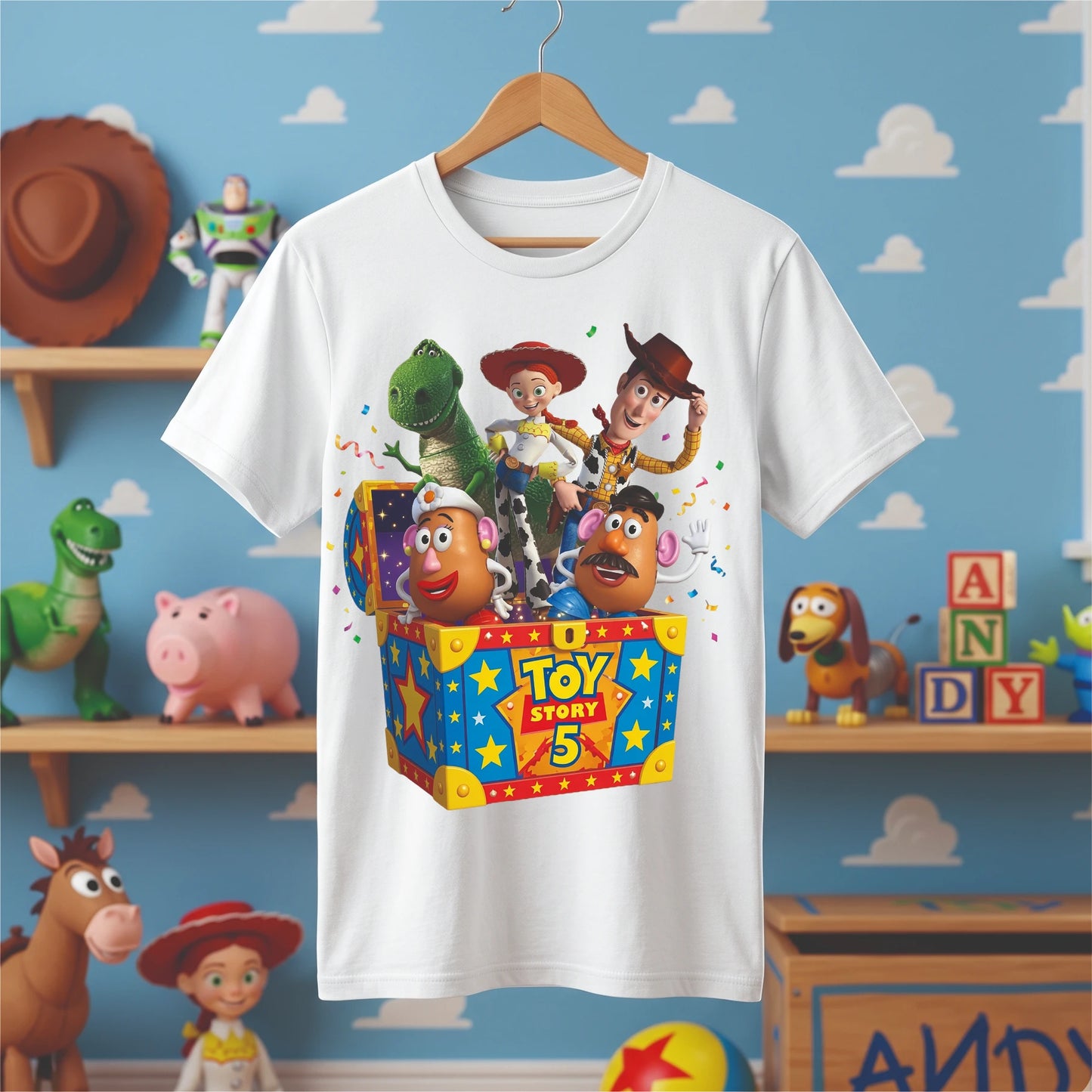 Pack 80 Diseños Toy Story 5 para Poleras