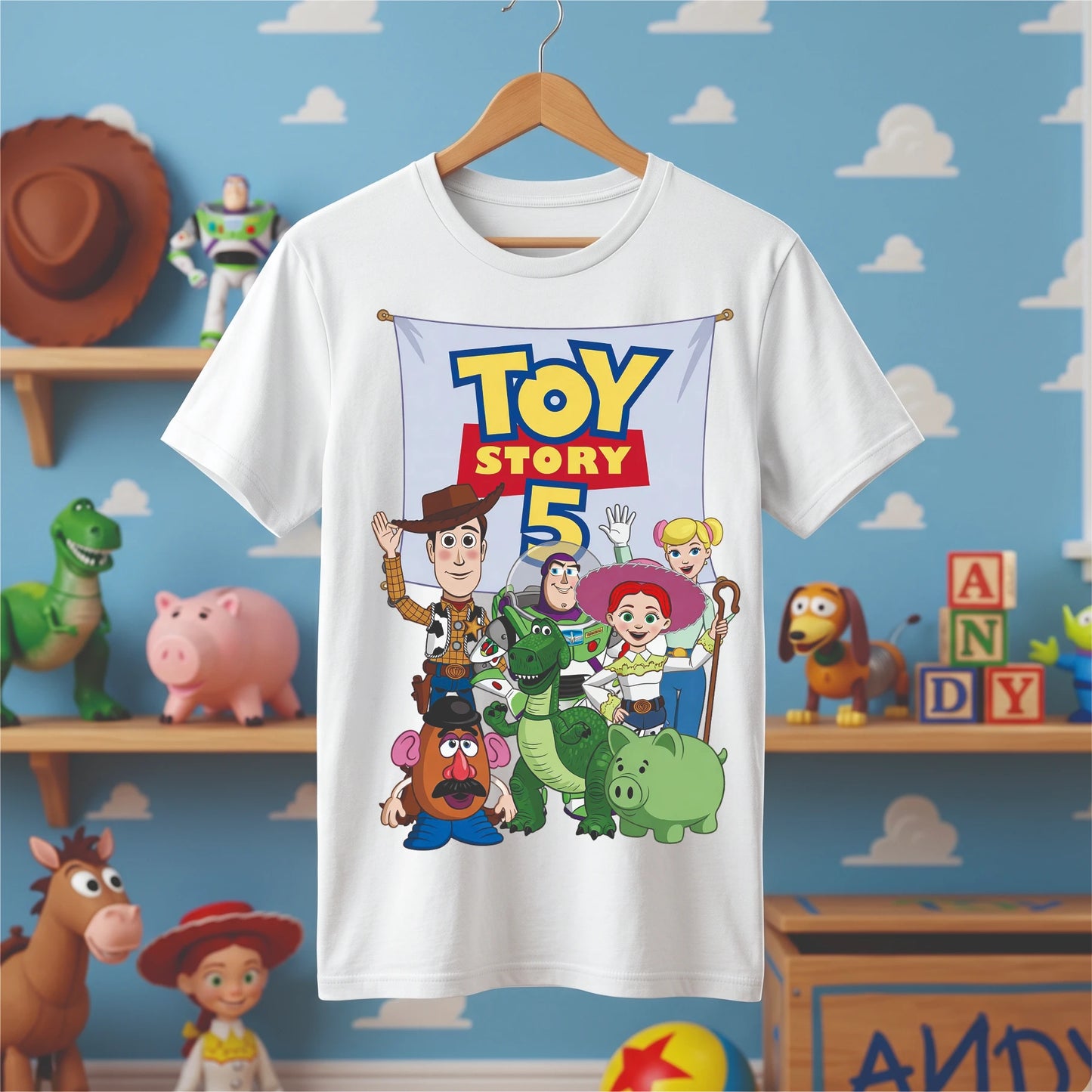 Pack 80 Diseños Toy Story 5 para Poleras