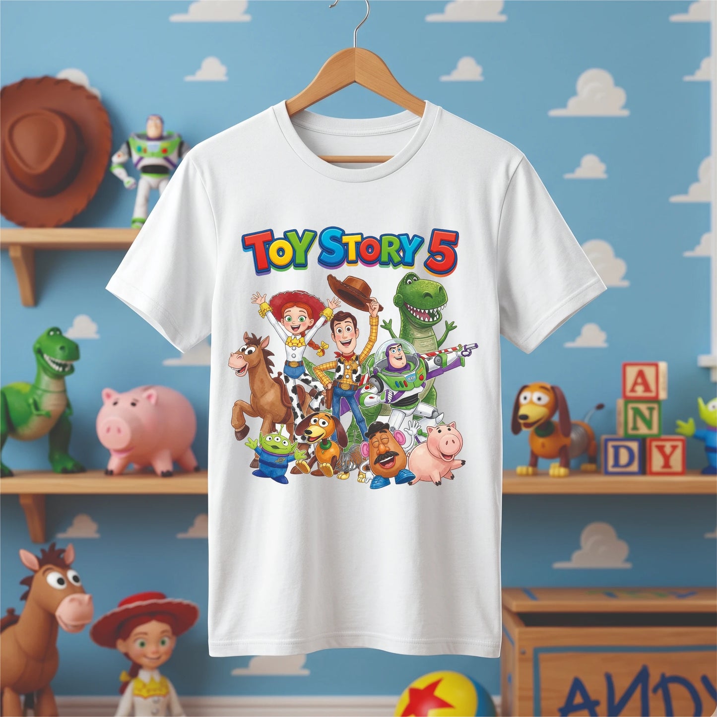 Pack 80 Diseños Toy Story 5 para Poleras