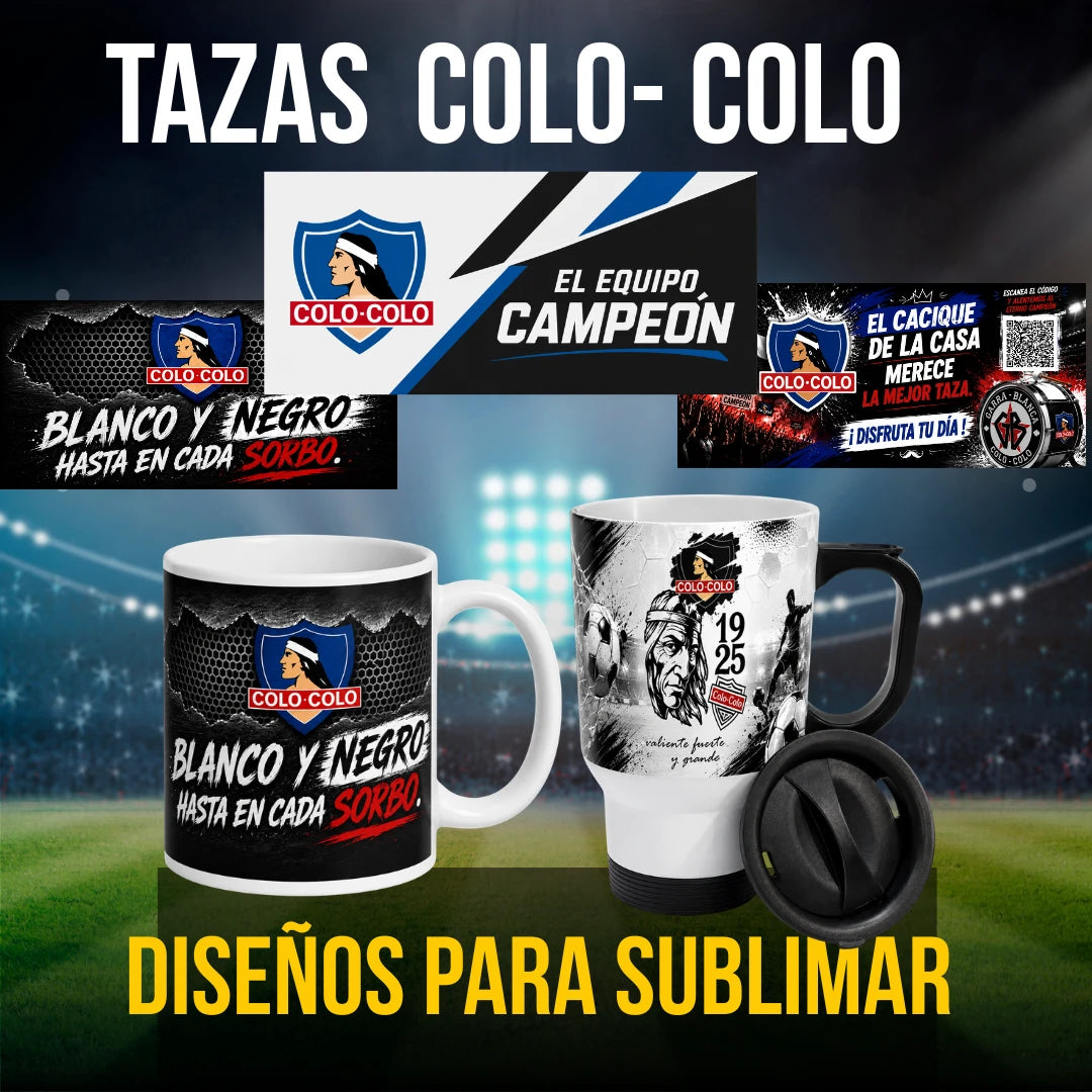 13 Plantillas  COLO COLO  para tazas