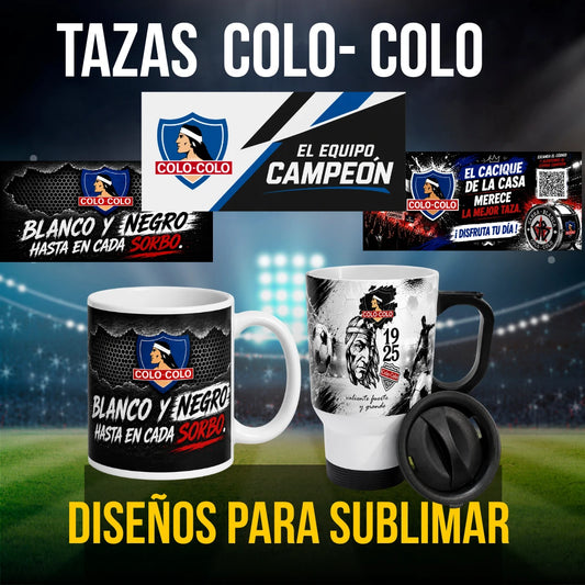 13 Plantillas  COLO COLO  para tazas