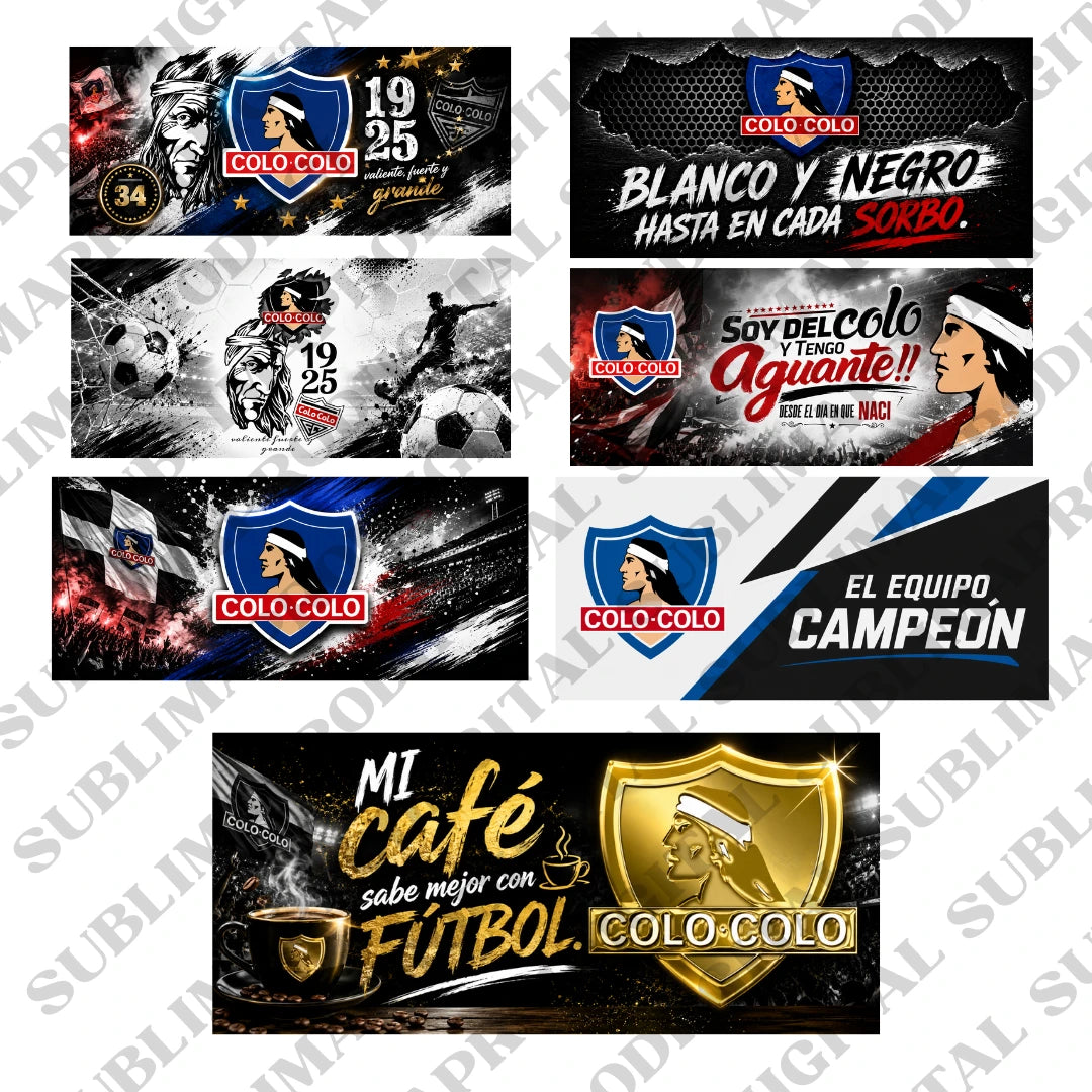 13 Plantillas  COLO COLO  para tazas