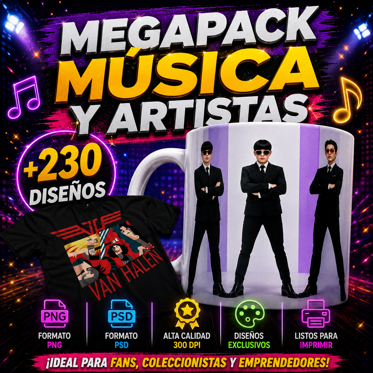 MEGA PACK MÚSICA Y ARTISTAS